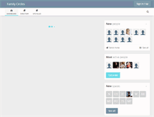 Tablet Screenshot of familycircles.net